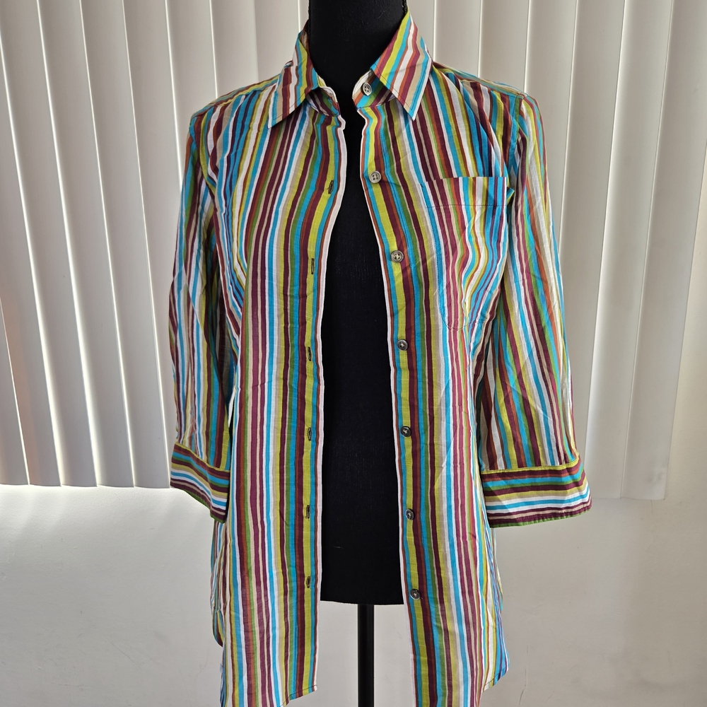 🌴 NWT: Brand New Tommy Bahama Striped Women's Shirt!